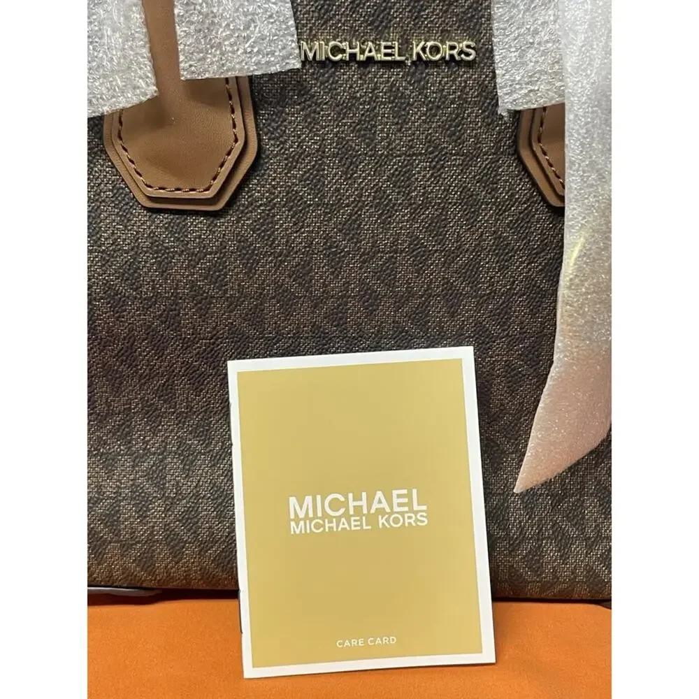 Michael Kors Mercer Medium Messenger Bag Brown -New-